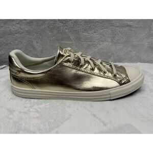 Converse CTAS Dainty Lucky Ox Gold Metallic Women Size 9 Sneakers